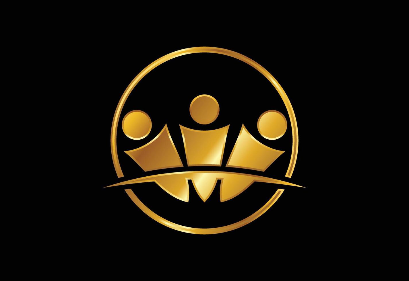 Menschen Logo Vorlage verbinden, Social Media Netzwerk Menschen Logo vektor
