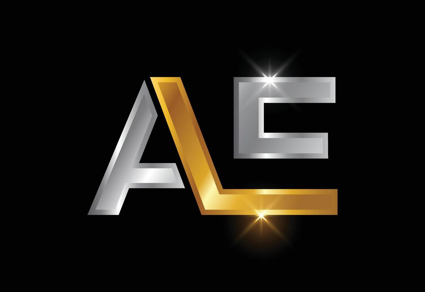 första monogram bokstaven ae logotyp design vektor. grafisk alfabetsymbol för företagsverksamhet vektor