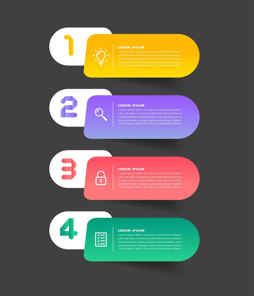 modern text rutmall, infographics banner vektor