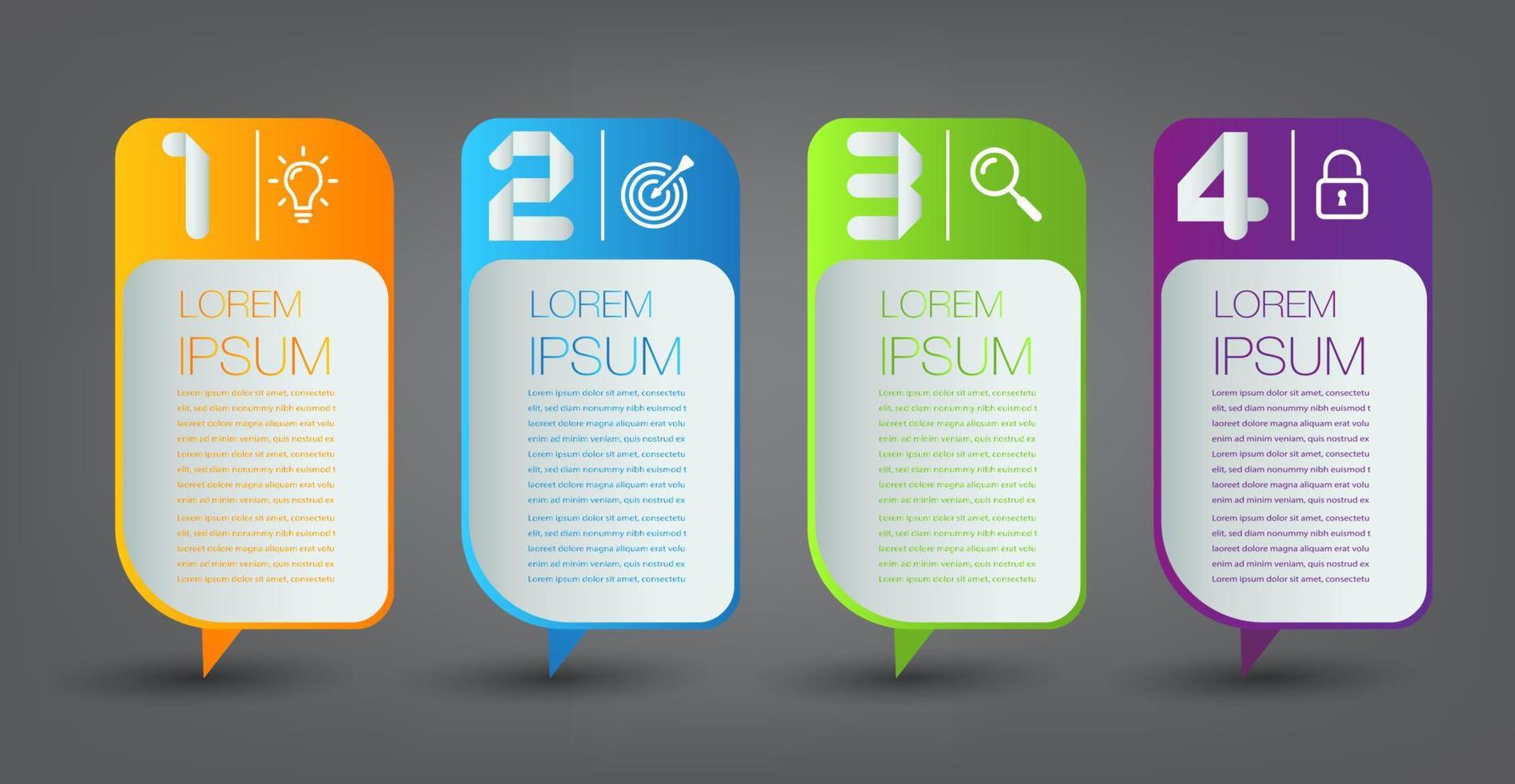 modern text rutmall, infographics banner vektor