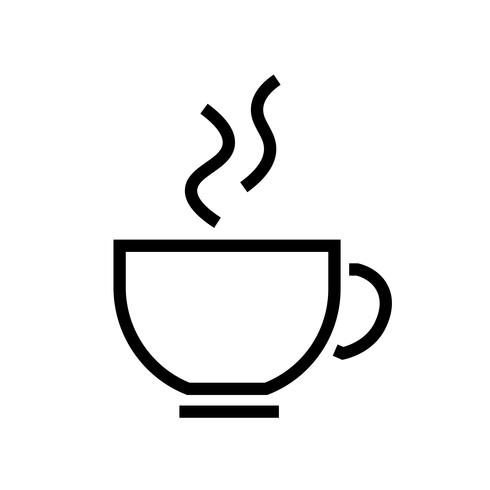 Kaffe Ikonvektor vektor