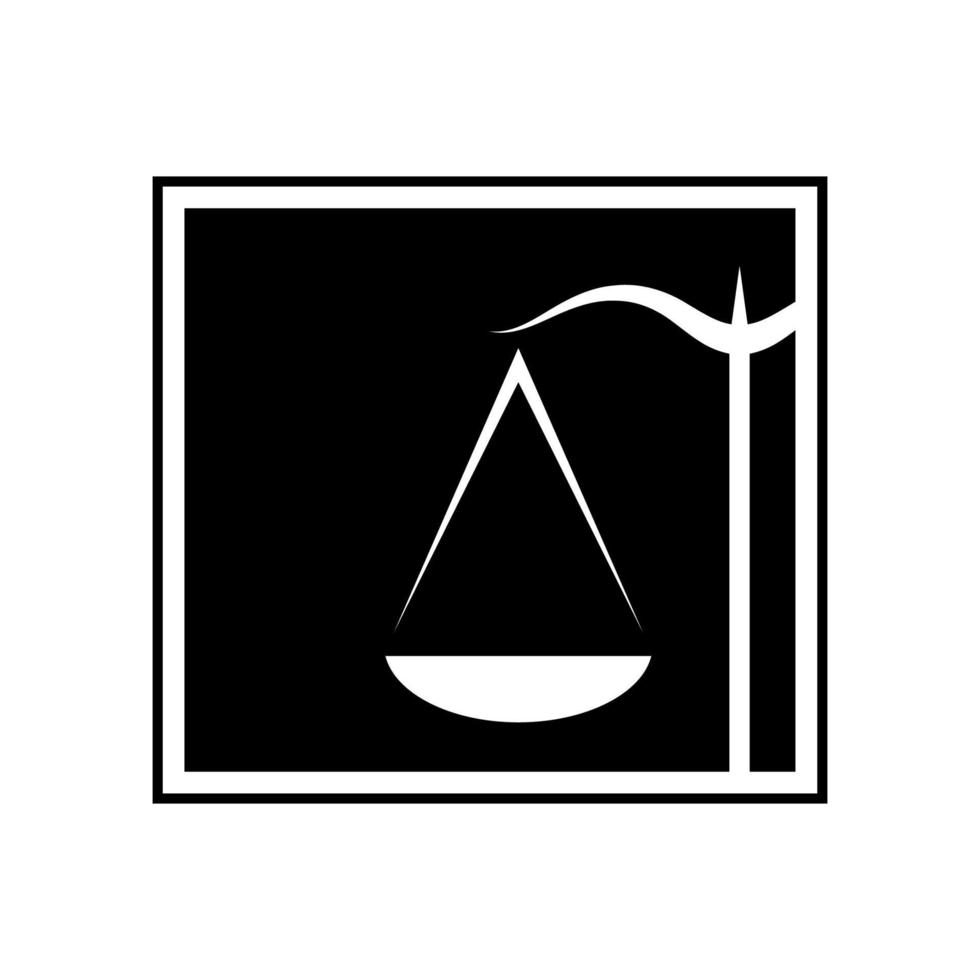 advokatbyråns logotypdesign vektor