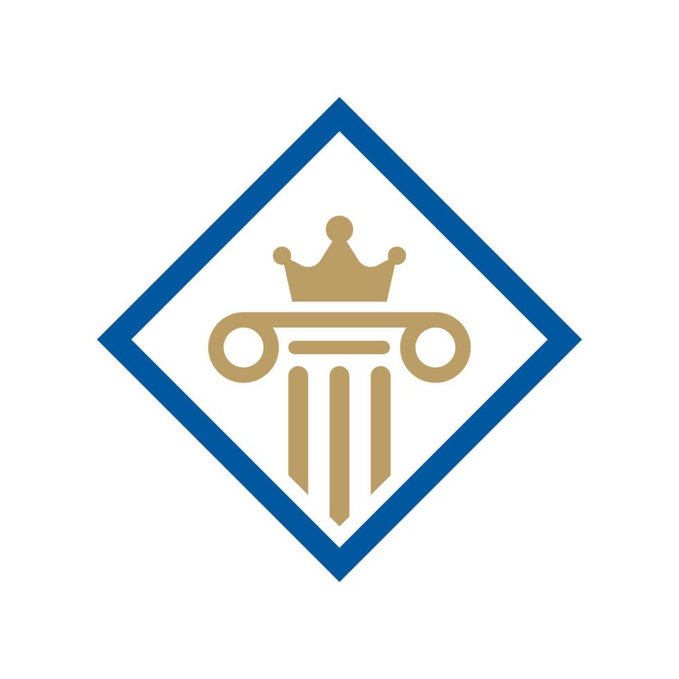 Logodesign der Anwaltskanzlei vektor