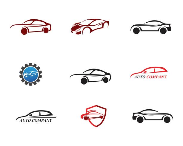 Race car logo, enkel design illustration vektor