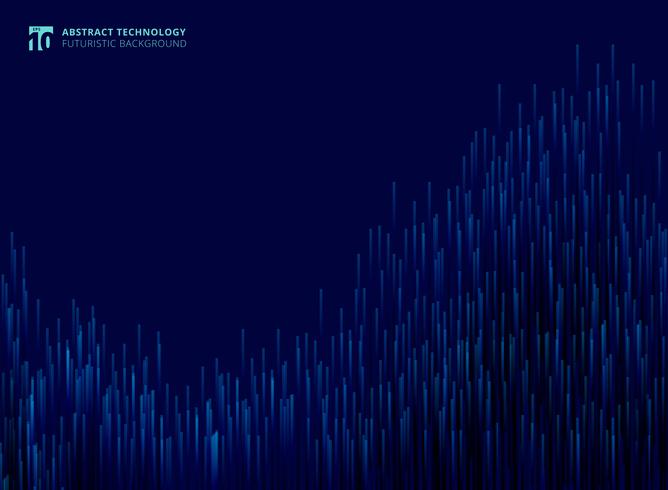 Abstrakte futuristische moderne Linien bestanden aus glühendem Technologiekonzept-Blauhintergrund vektor