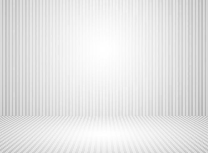 Abstrakter weißer und grauer Wandraumhintergrund mit grauer Linie des Raumplattformhintergrundes. vektor