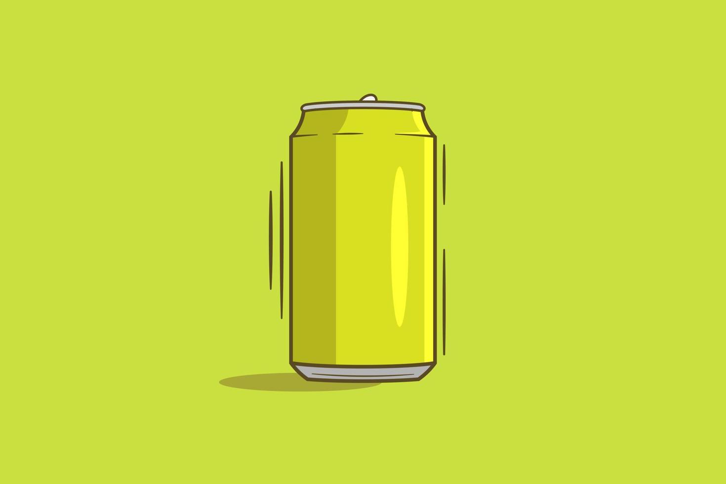 Soda kann flache Designillustration der Vorlage vektor