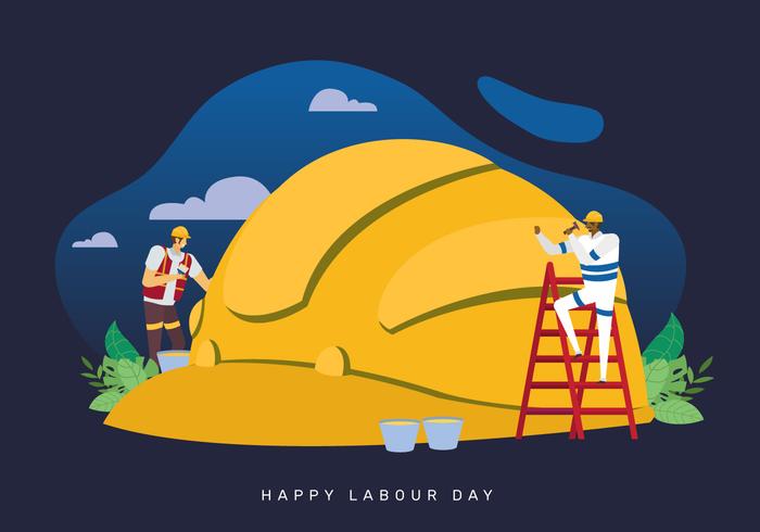 Fira Labor Day Concept Vector Illustration
