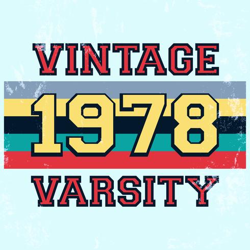 Varsity vintage stämpel vektor