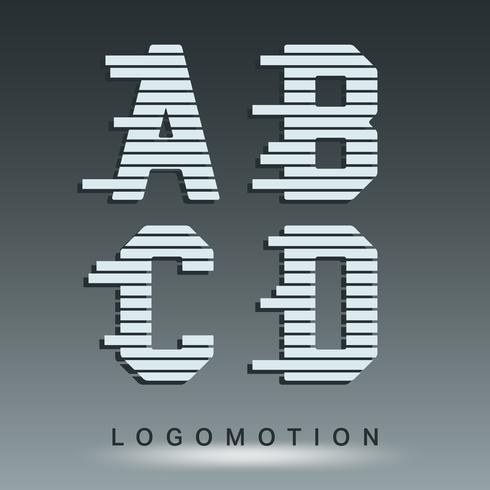 Logo-Schriftvorlage vektor