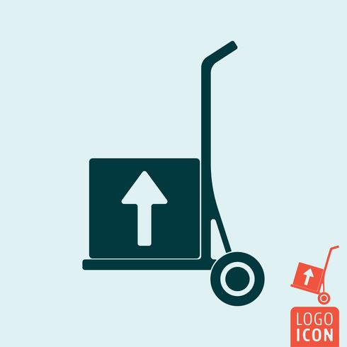 trolley icon isolated vektor