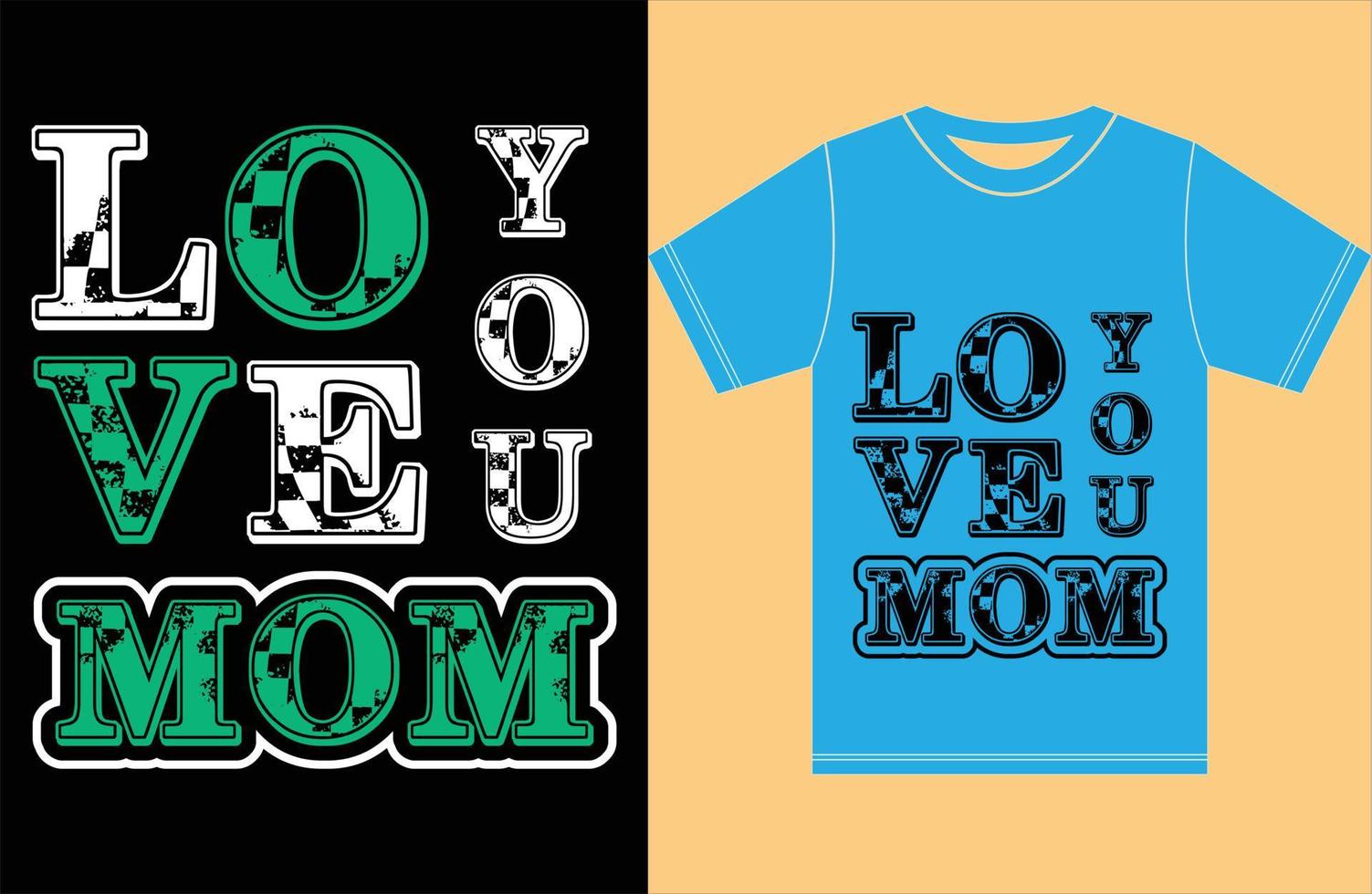 liebe dich Mon-T-Shirt. ich liebe dich mon. vektor