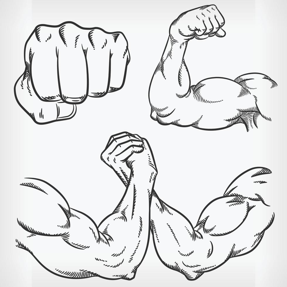 doodle fitness gym skiss bodybuilding ritning vektor illustration