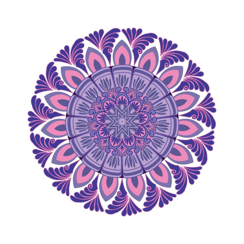 Blumen-Mandala. vintage dekorative elemente. orientalisches Muster, Vektorillustration. Islam, Arabisch, Indisch, Marokkanisch, Spanien, Türkisch, Pakistan vektor