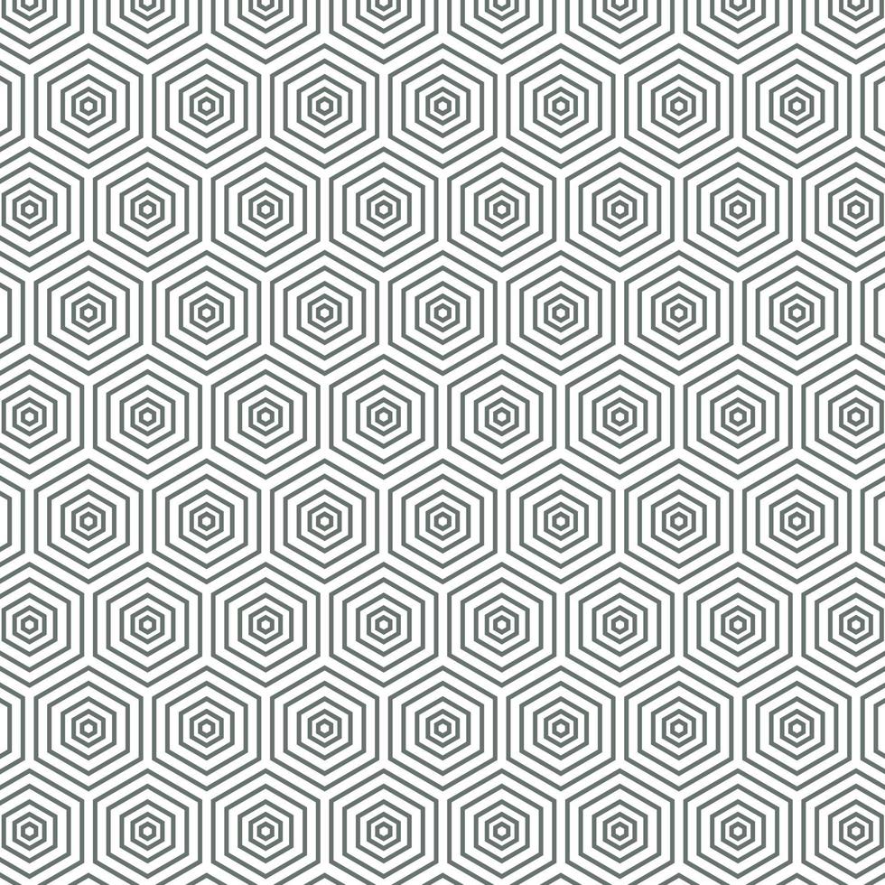 seamless mönster med svarta vita hexagoner och randiga linjer. optisk illusion effekt. geometrisk kakel i op art stil. vektor illusiv bakgrund, textur. futuristiskt element, teknisk design.