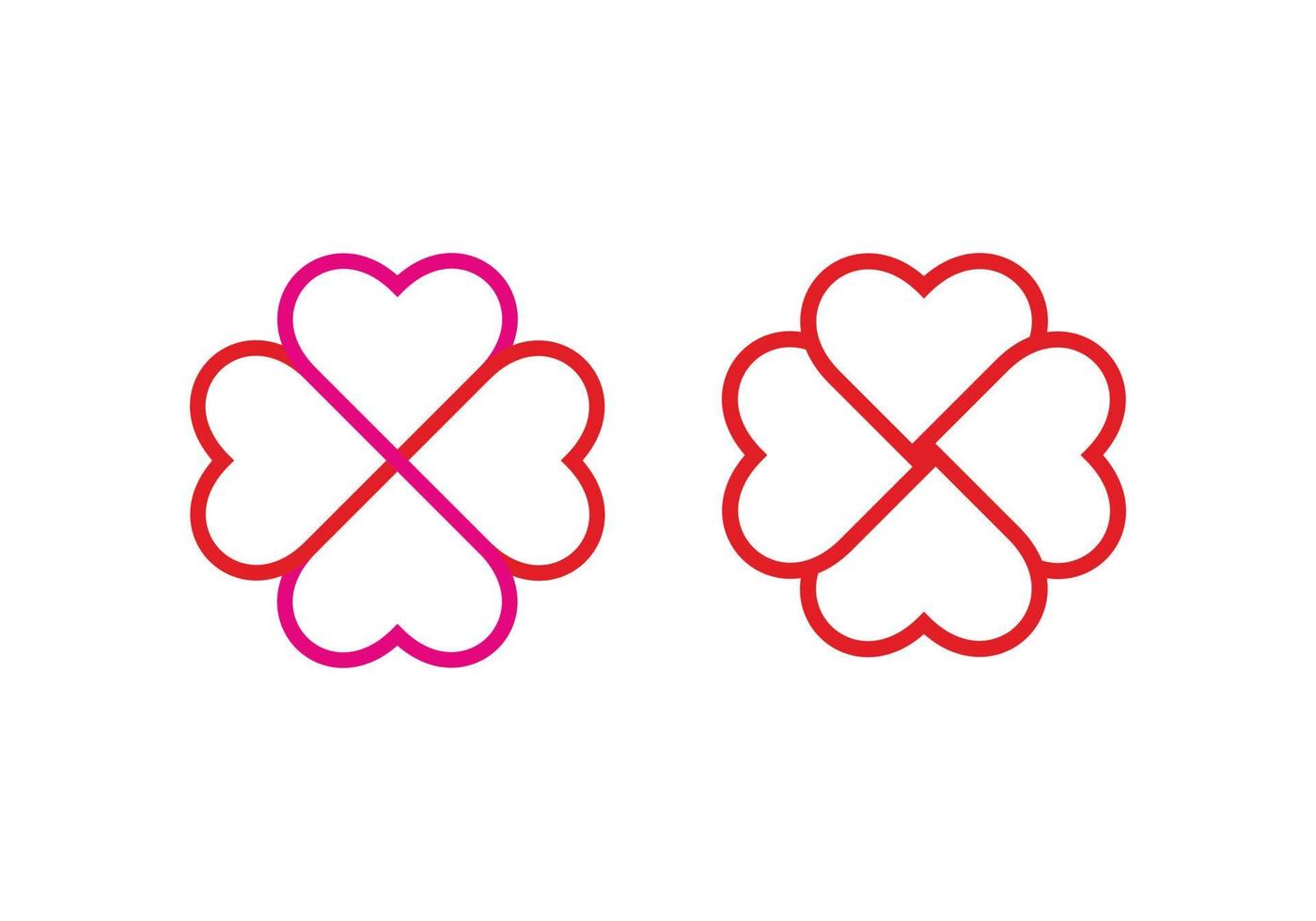 Logo der Liebeslinie vektor