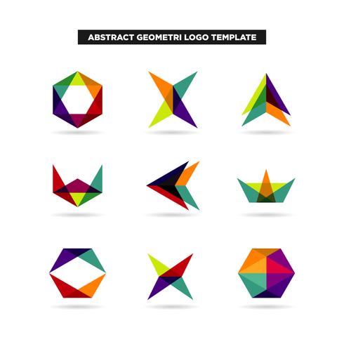 Abstrakte Geometrie Logo Design Collection vektor