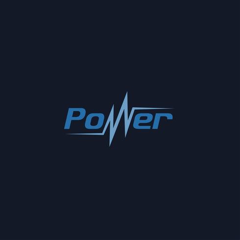 Kreative Power Logo Konzept Design-Vorlagen vektor