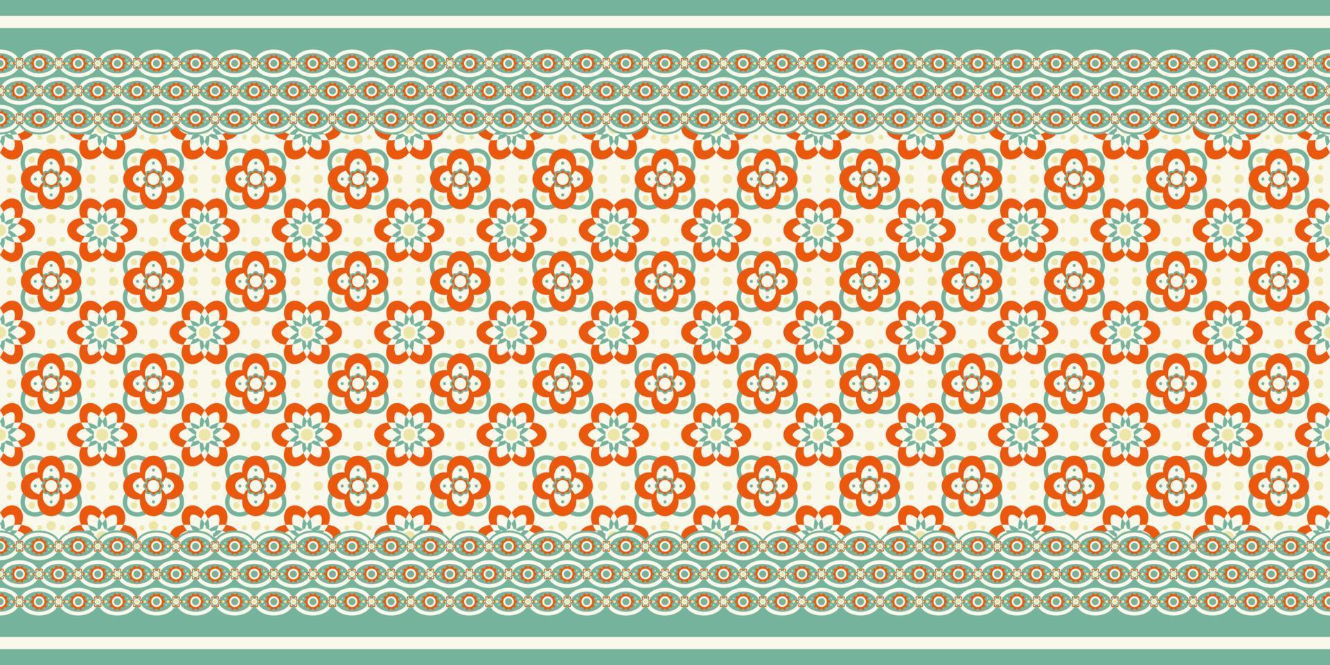 Nahtloser Textilmustervektor. nahtloses Vektormuster mit einer wiederholten dekorativen Grafik. vektor