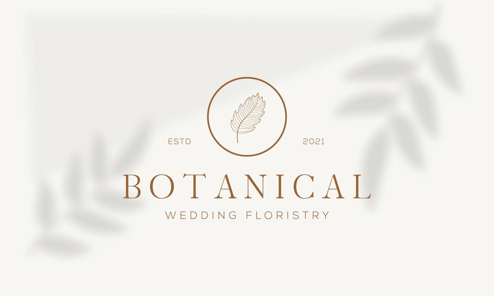 botanisches florales element handgezeichnetes logo mit wilden blumen und blättern. logo für spa- und schönheitssalon, boutique, bioladen, hochzeit, blumendesigner, innenausstattung, fotografie, kosmetik. vektor