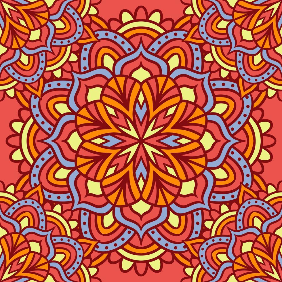 Mandala Runde Ornament Musterdesign vektor