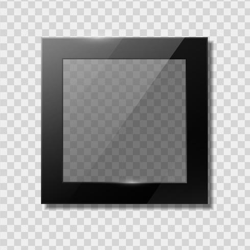 Schwarze Rahmen transparent vektor