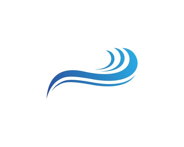 Waves beach logo och symboler mall ikoner app vektor