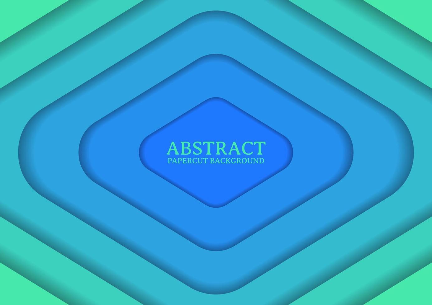 abstrakt rektangel papercut design bakgrund med överlappande lager vektor