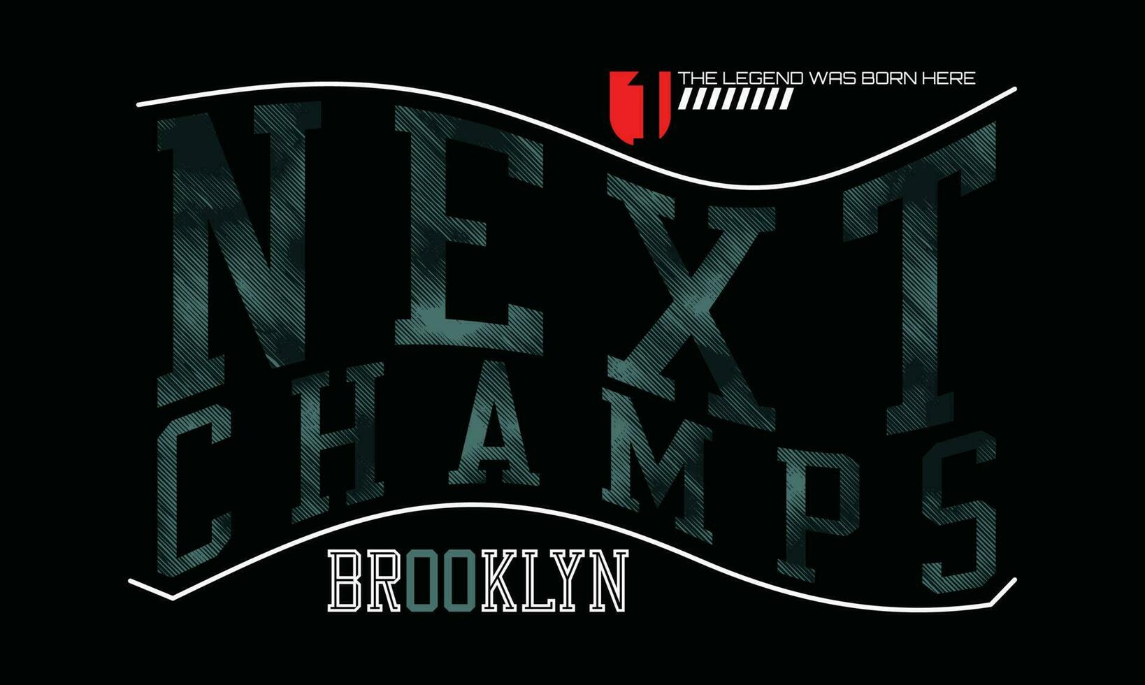 next champs element moderner männermode in schrift typografie grafik design.vektor illustration.tshirt, kleidung, bekleidung und andere verwendungen vektor