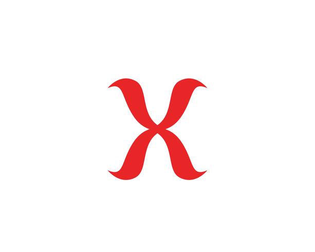 X Letter Logo Mall vektor ikon design