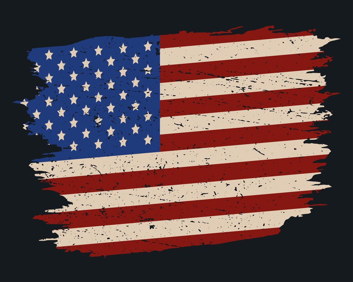 Farbe der US-Flagge vektor