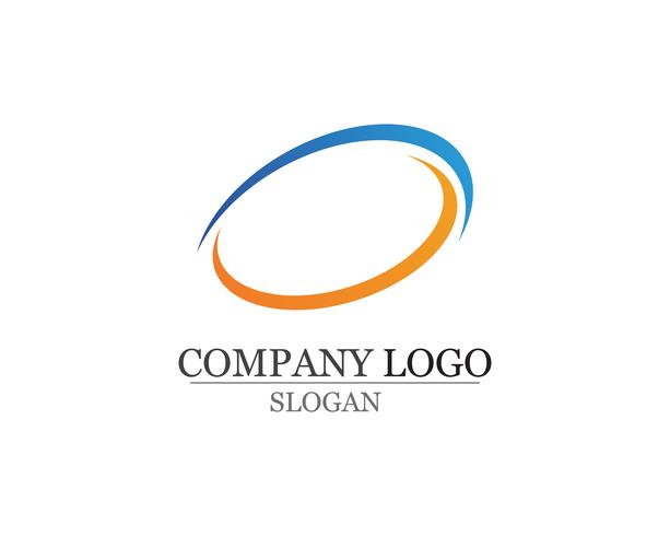 Business finance logo och symboler vektor koncept illustration