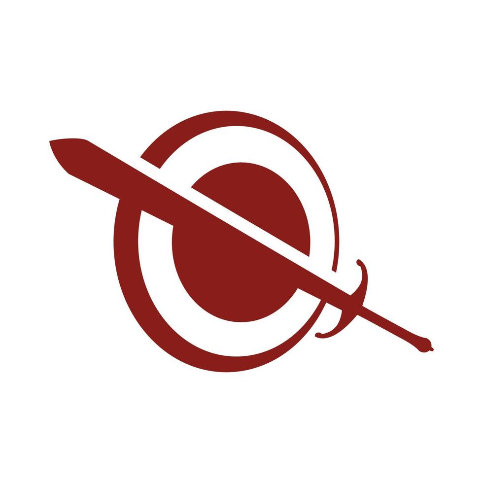 sköld och svärd ikon, logotyp isolerad på vit bakgrund vektor