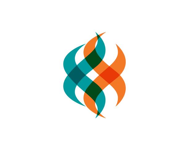 F logo Fire flame naturlogotyp och symboler ikoner mall vektor