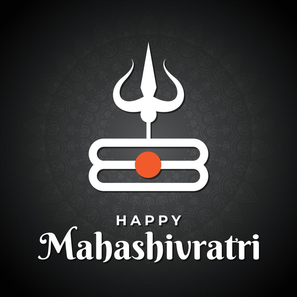 vektor illustration av glad mahashivratri, lord shiva, shivratri