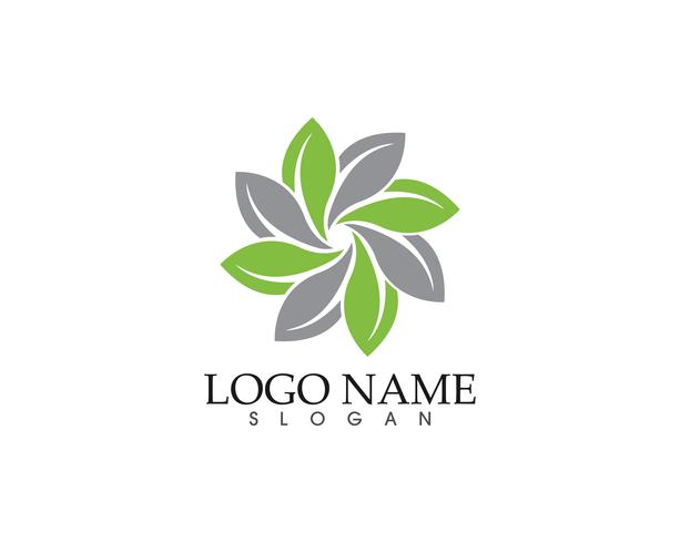 Ökologie Vektor Icon Logo und Symbol Vorlage