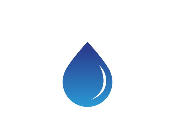 Wassernaturlogo und Symbolschablonenikonen-APP, vektor