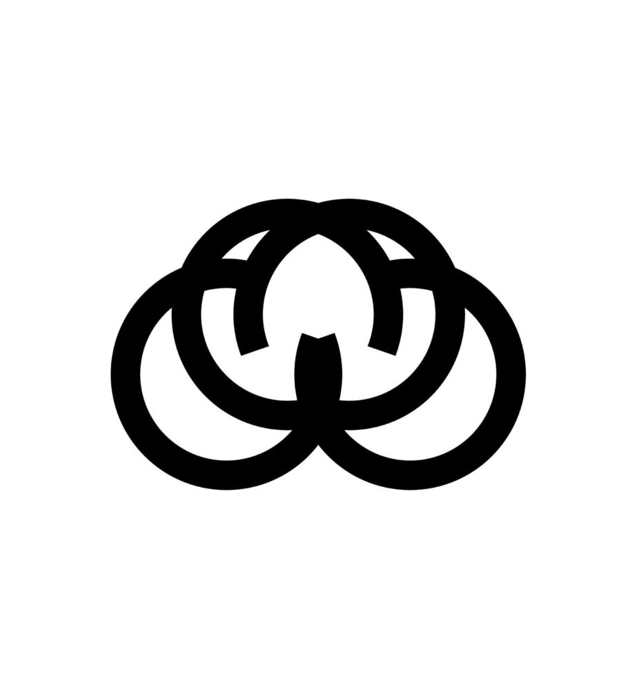 enkel coco, cuc, cccc initialer cirkel form logotyp vektor