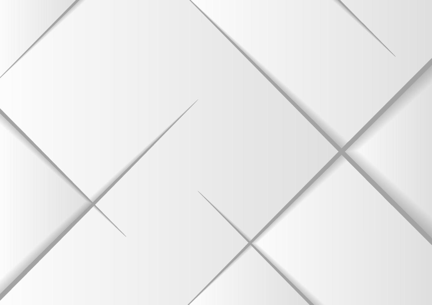 abstrakte moderne weiße und graue Papierschnitt-Hintergrundtextur vektor