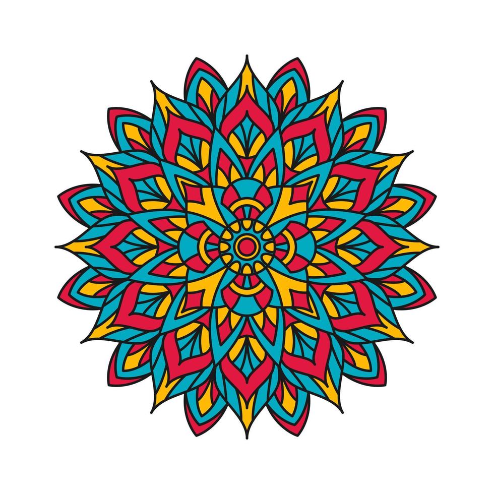 dekoratives dekoratives Mandala-Musterdesign vektor