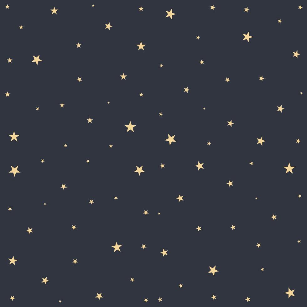 seamless mönster med natthimlen och stjärnor vektor