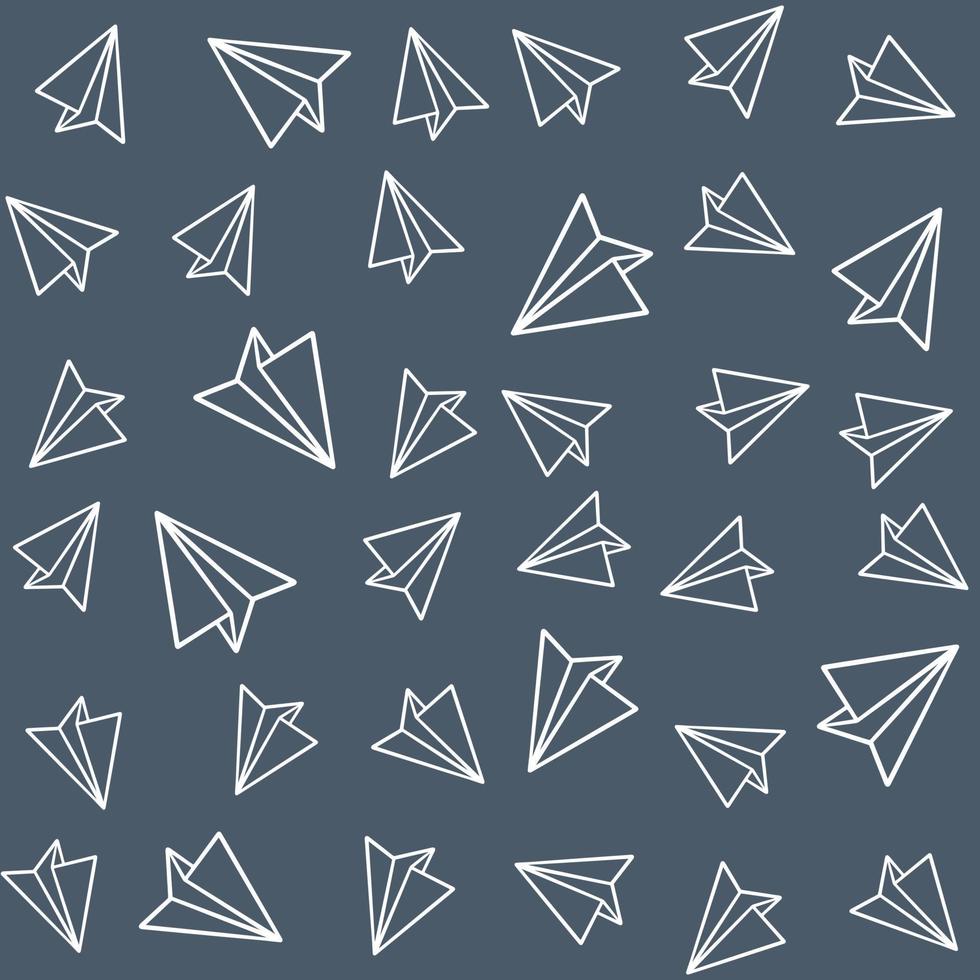 seamless mönster med pappersplan bakgrund vektor