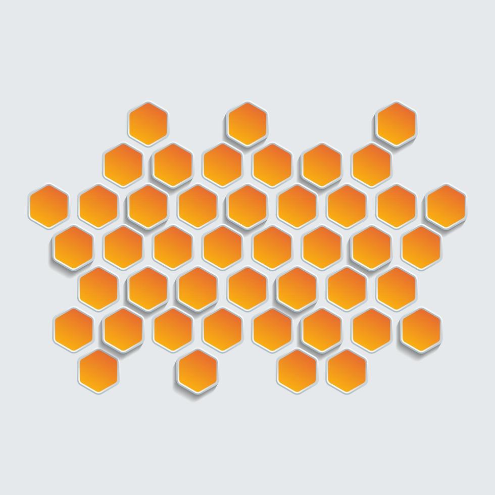 abstrakte geometrische Form Hexagon Hintergrund vektor