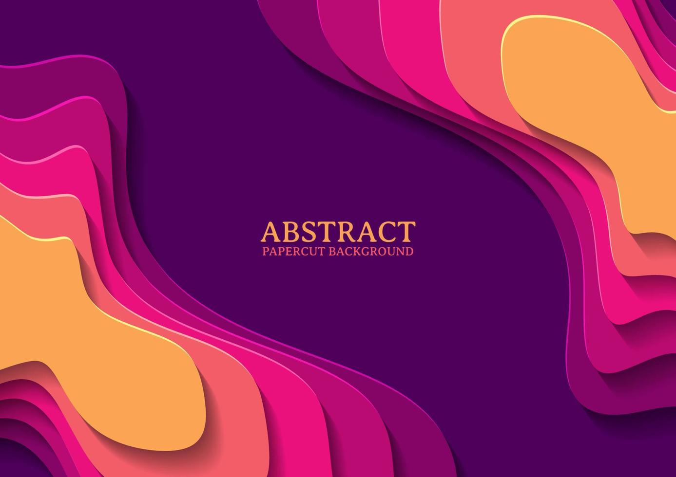 abstrakt papercut design bakgrund med överlappande lager vektor