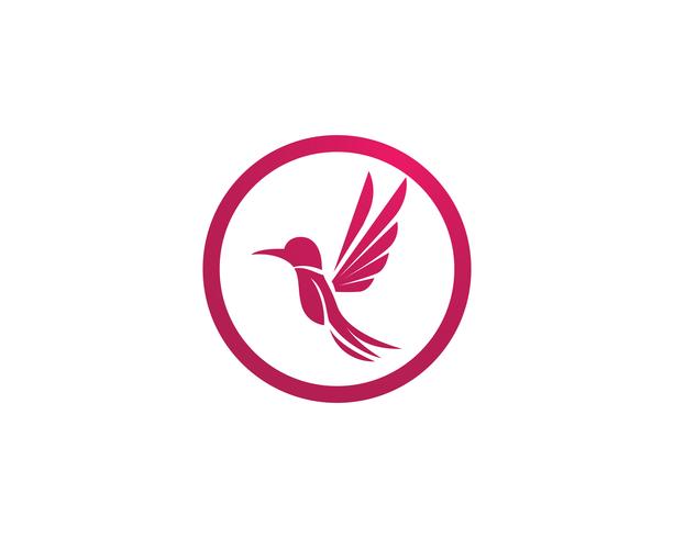 Hummingbird icon logo och symboler mall vektor