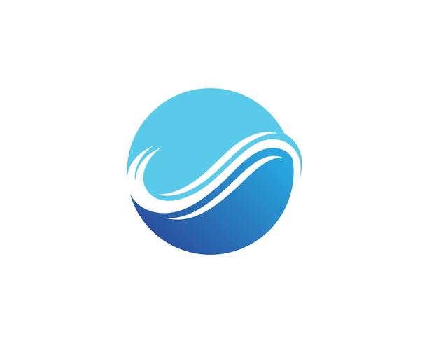 Waves beach logo och symboler mall ikoner app vektor