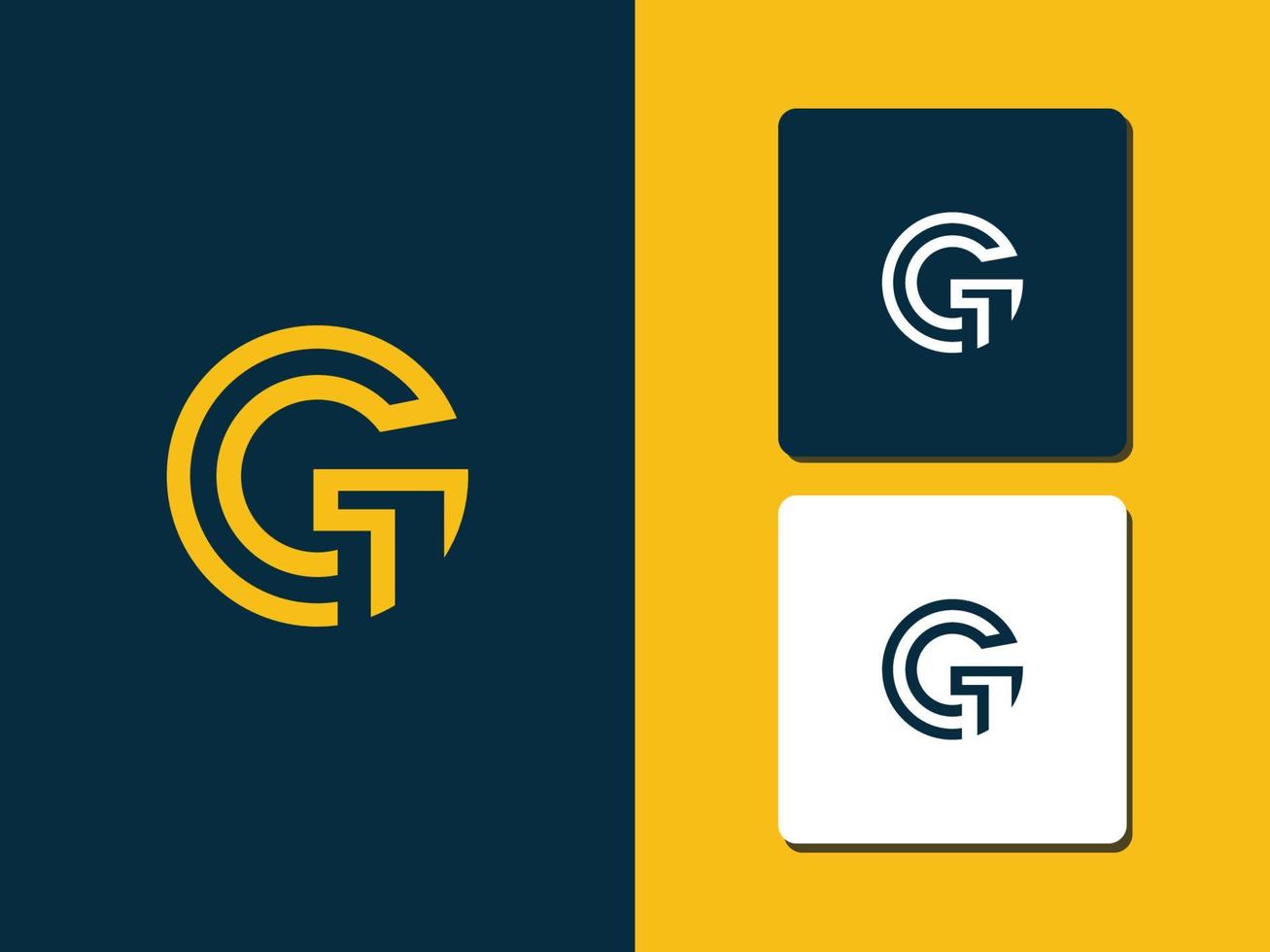 bokstaven g logotyp koncept pro vektor