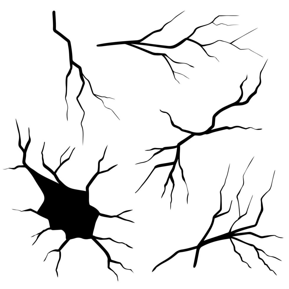 satz von handgezeichneten rissen isoliert auf weißem hintergrund. Vektor-Illustration vektor