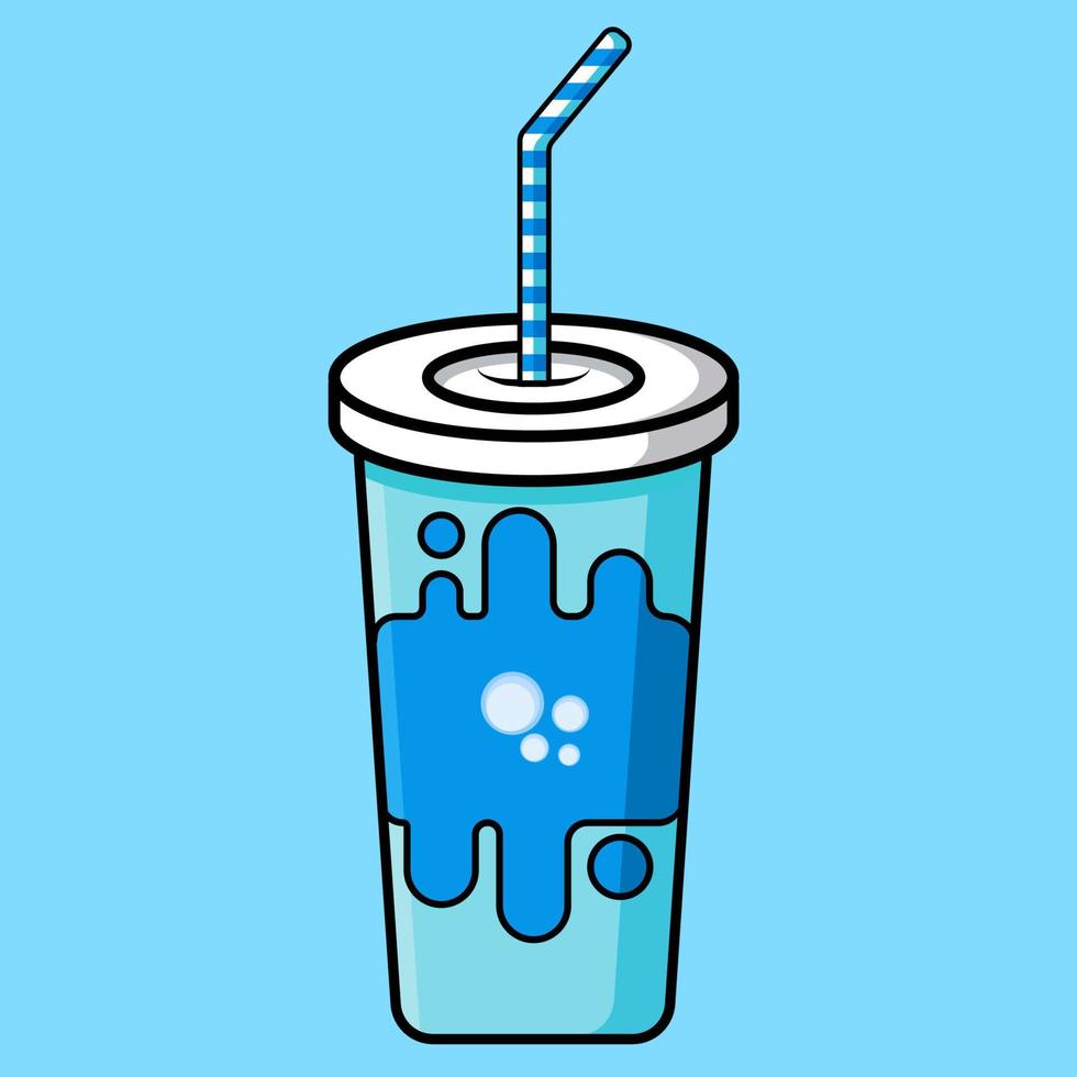 Soda trinken coole Cartoon-Vektor-Illustration vektor