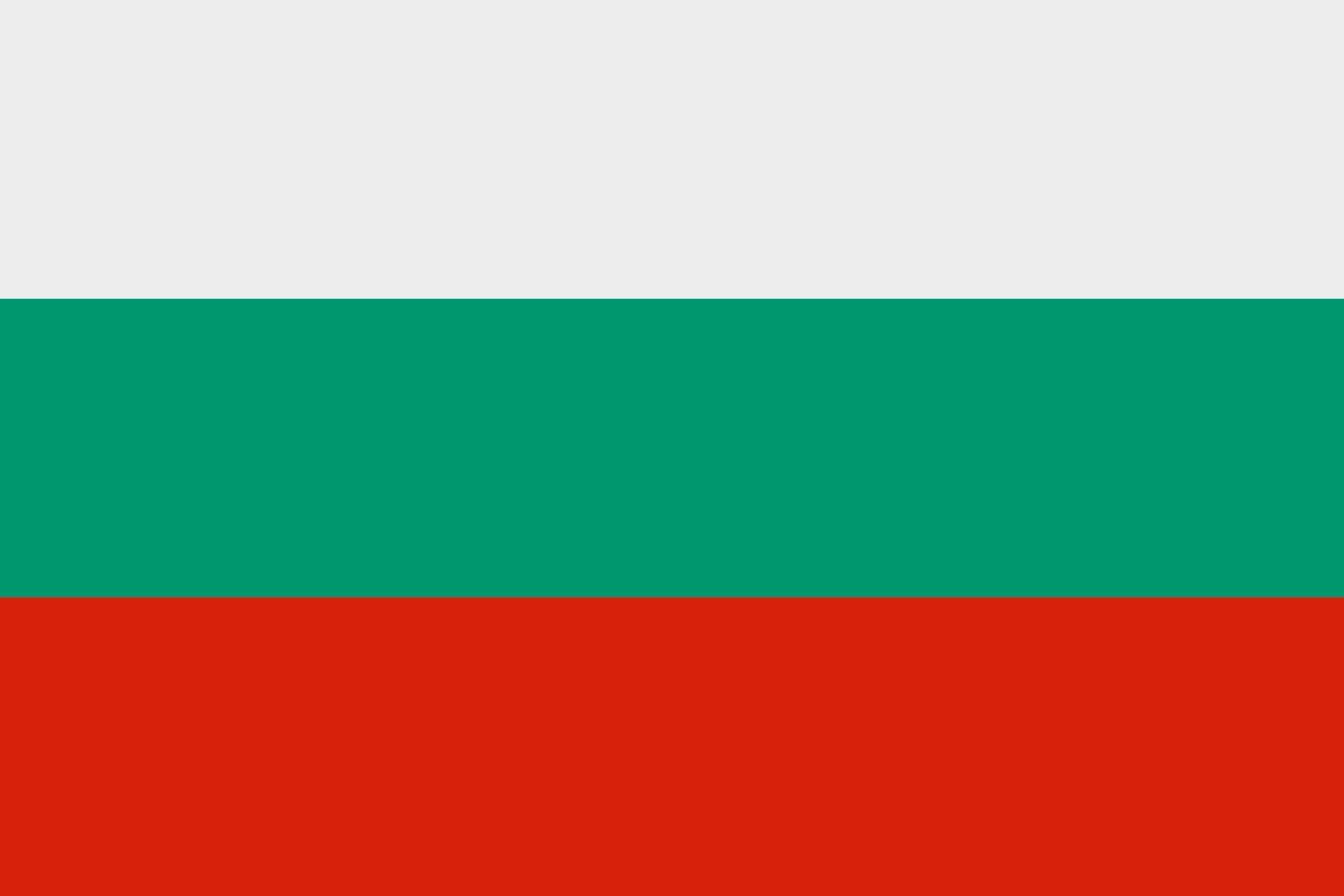bulgariska flaggan vektor ikon. bulgariens flagga